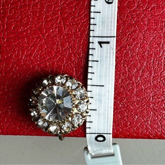Vintage Vargas Rhinestone Screw Back Earrings vintage rhinestone earring regency - Picture 13 of 14